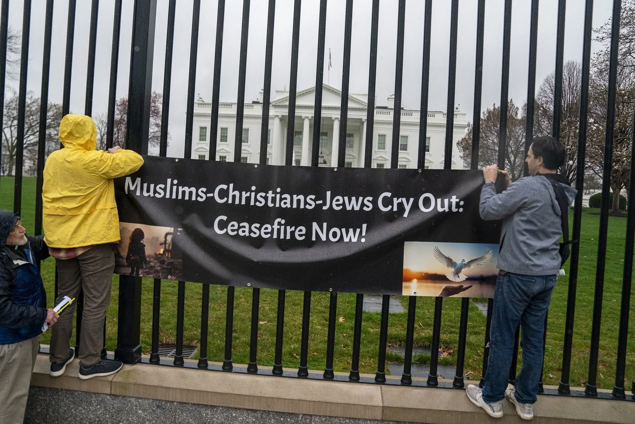 Demo für Waffenstillstand, Washington