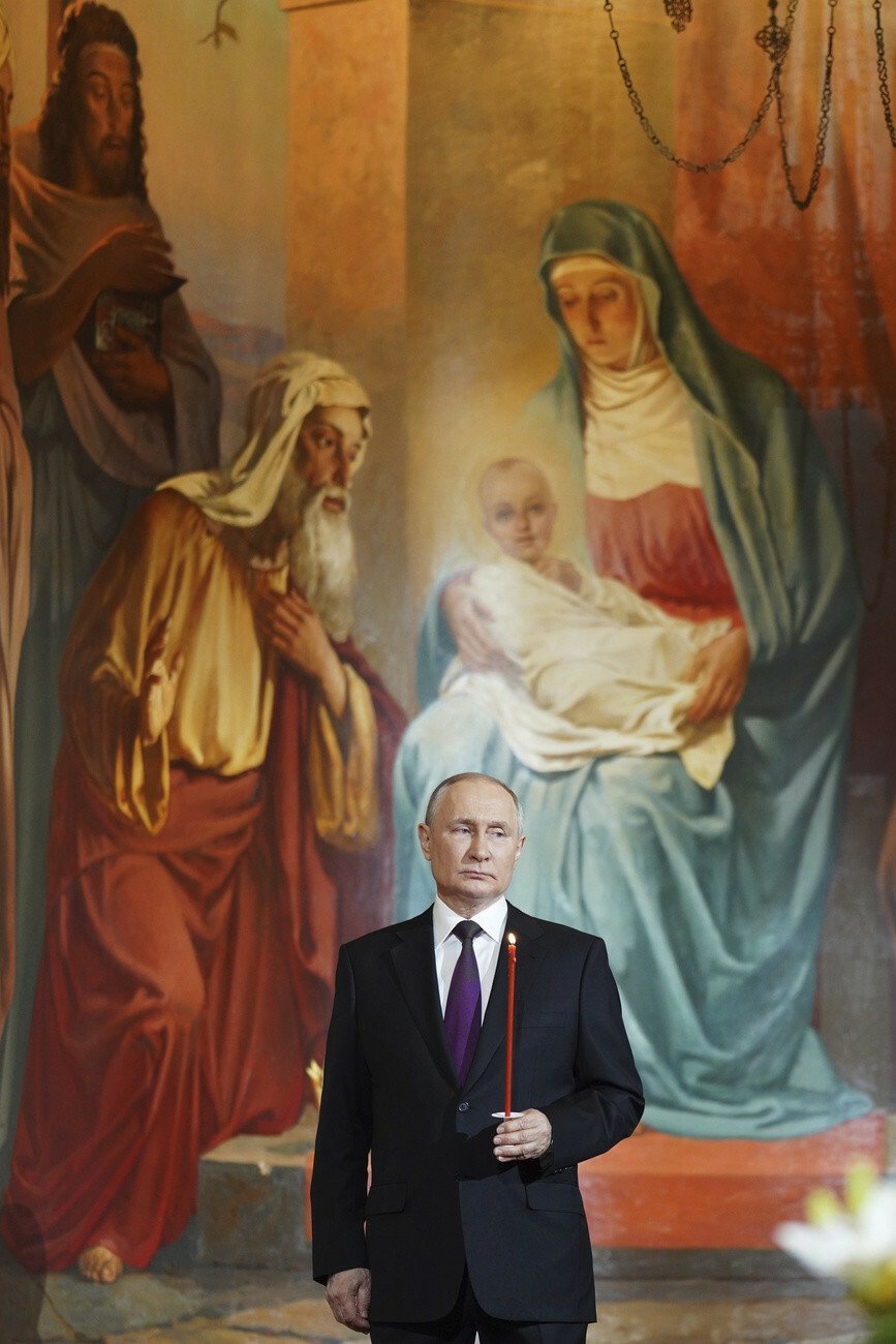 Putin, Ostern