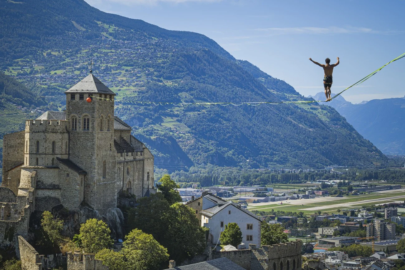 Sion, Schlaffseil 