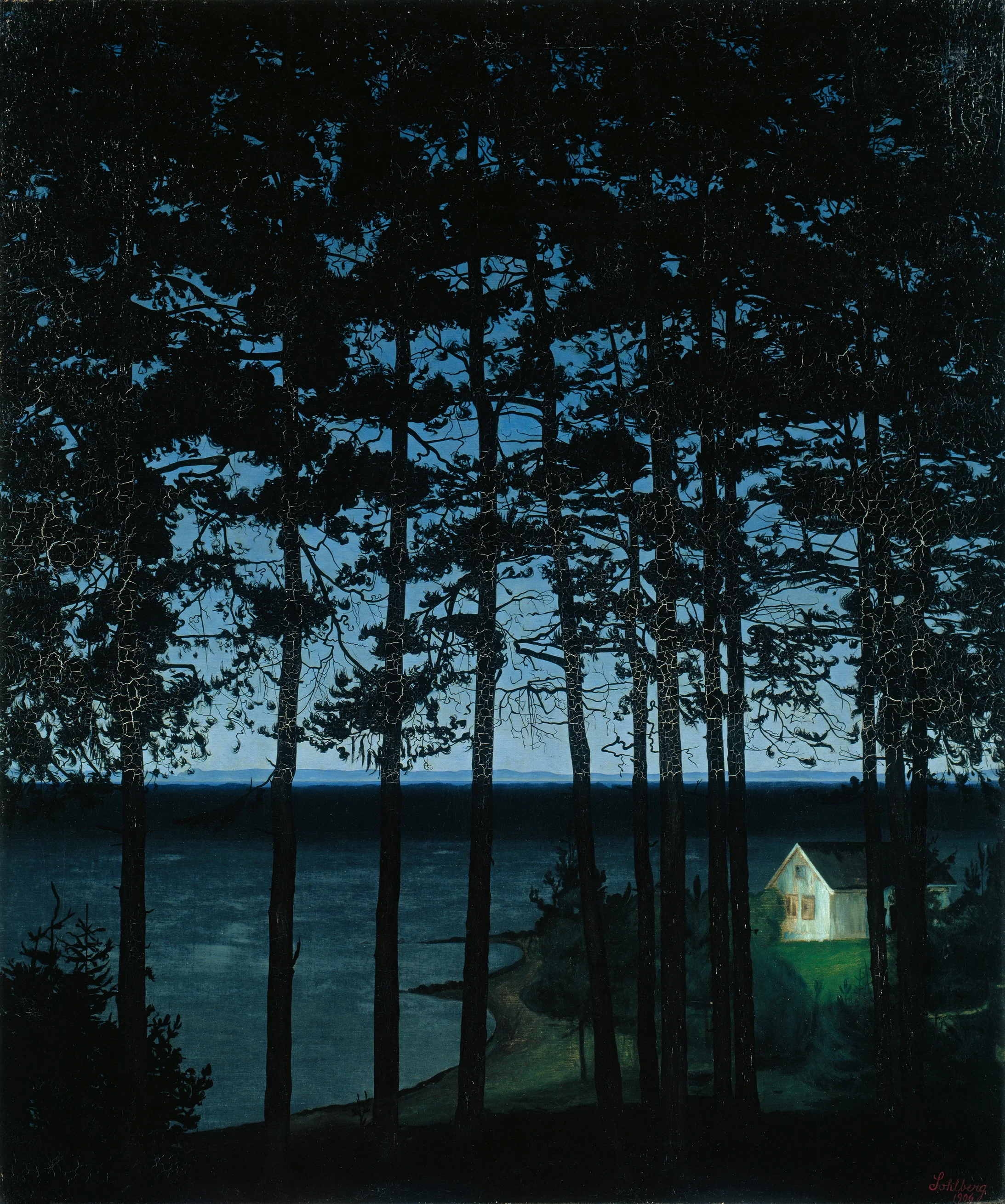 Harald Sohlberg: Ein Haus an der Küste