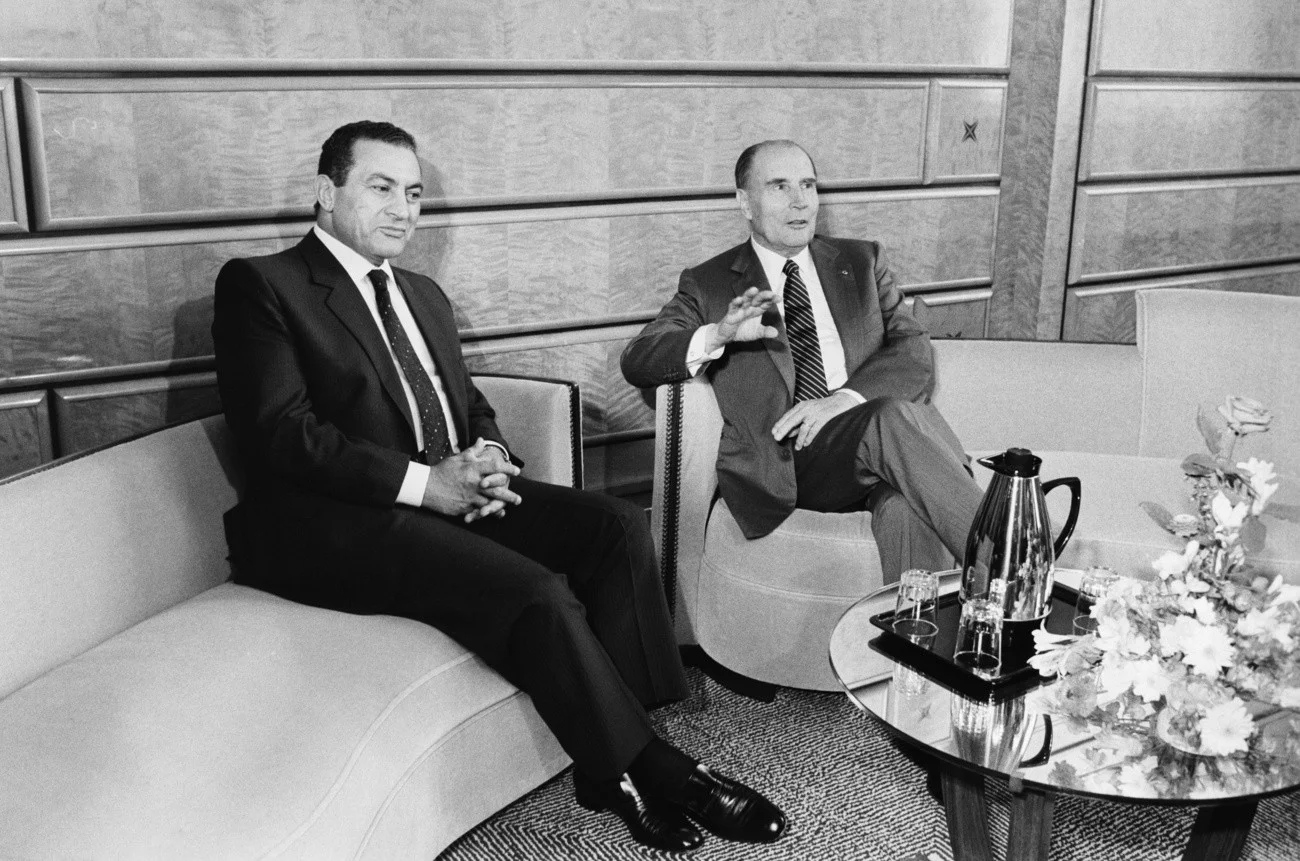 Mubarak, Mitterrand