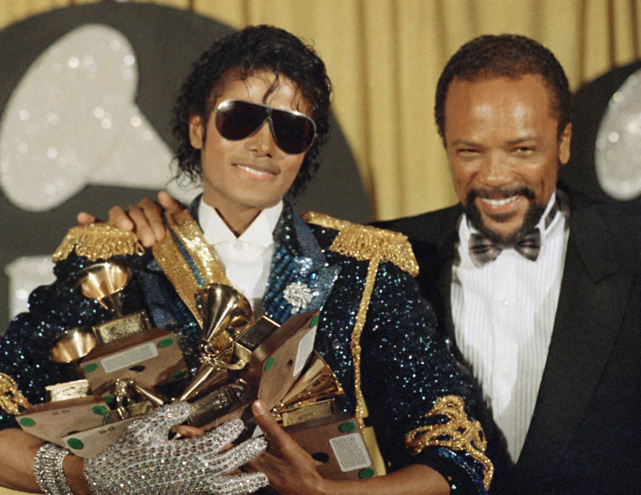 Michael Jackson mit Quincy Jones 