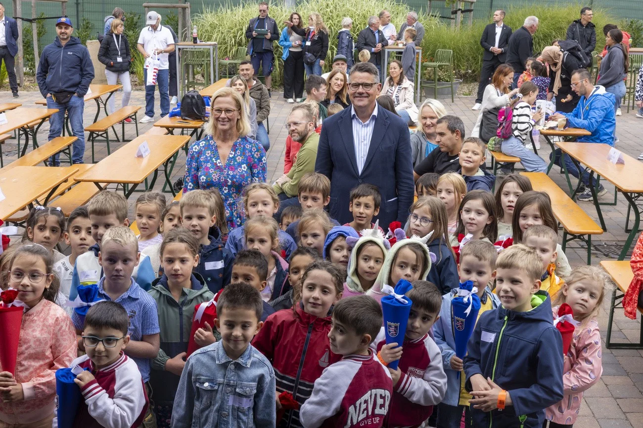 Drilllinge, Vierlinge, Einschulung 