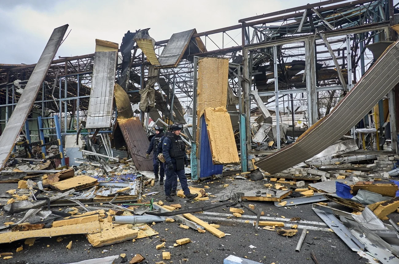 Charkiw, Drohnenangriff