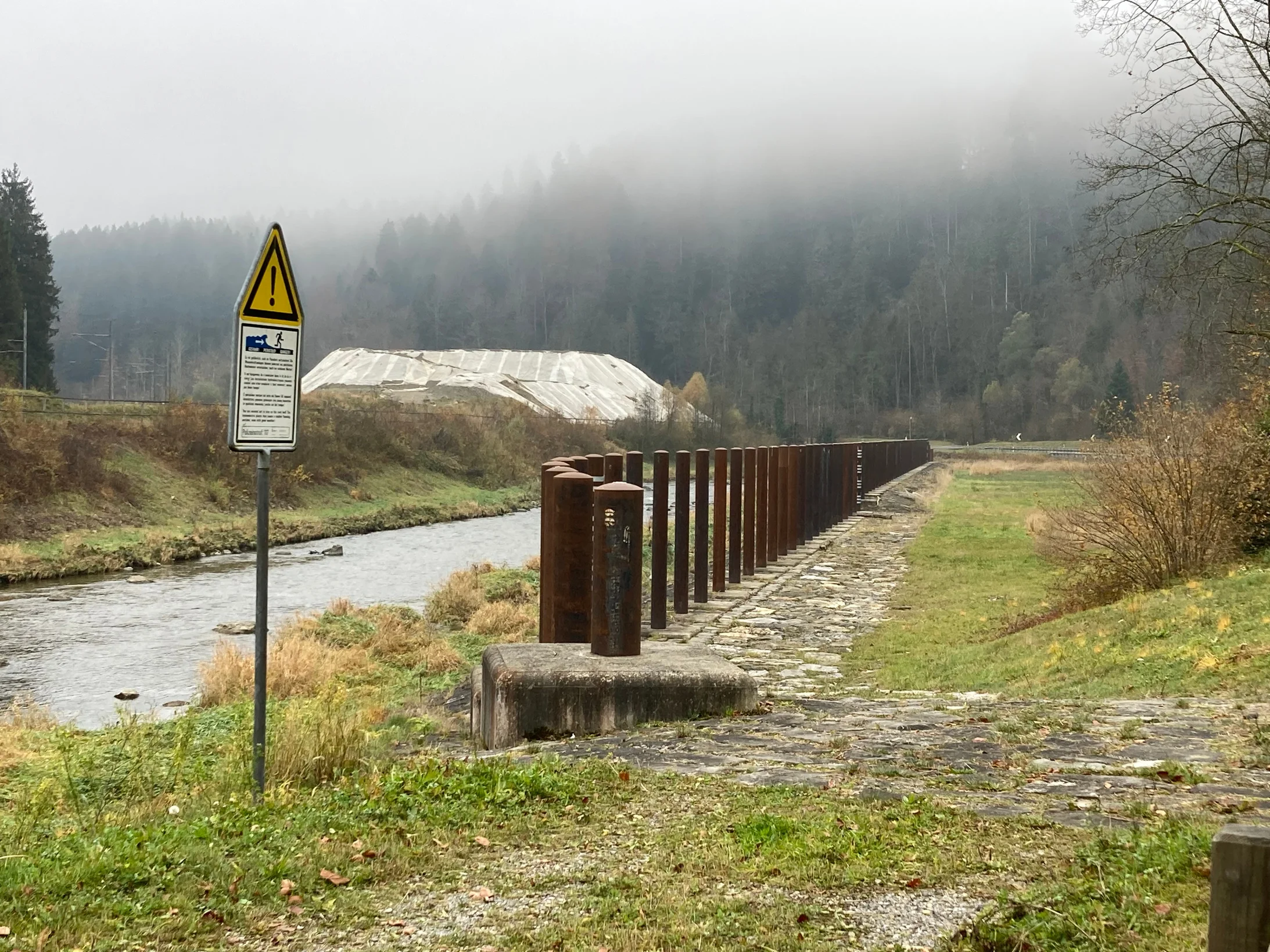 Rückhalt von Schwemmholz 