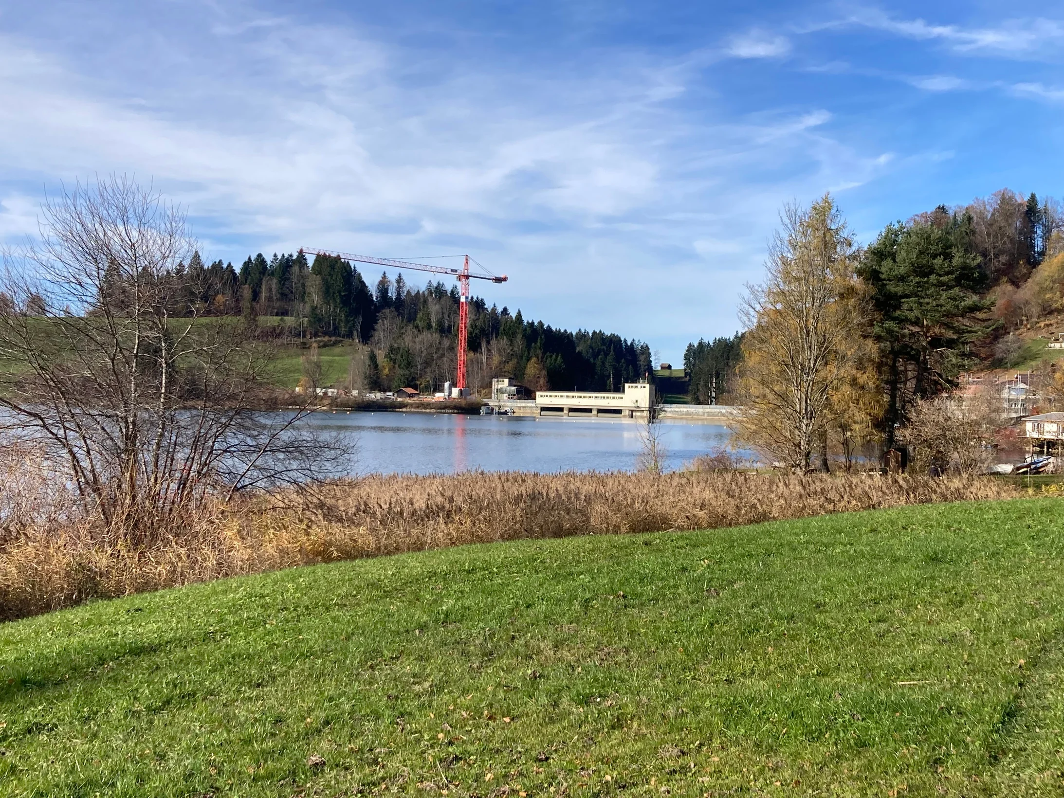 Staumauer am Sihlsee