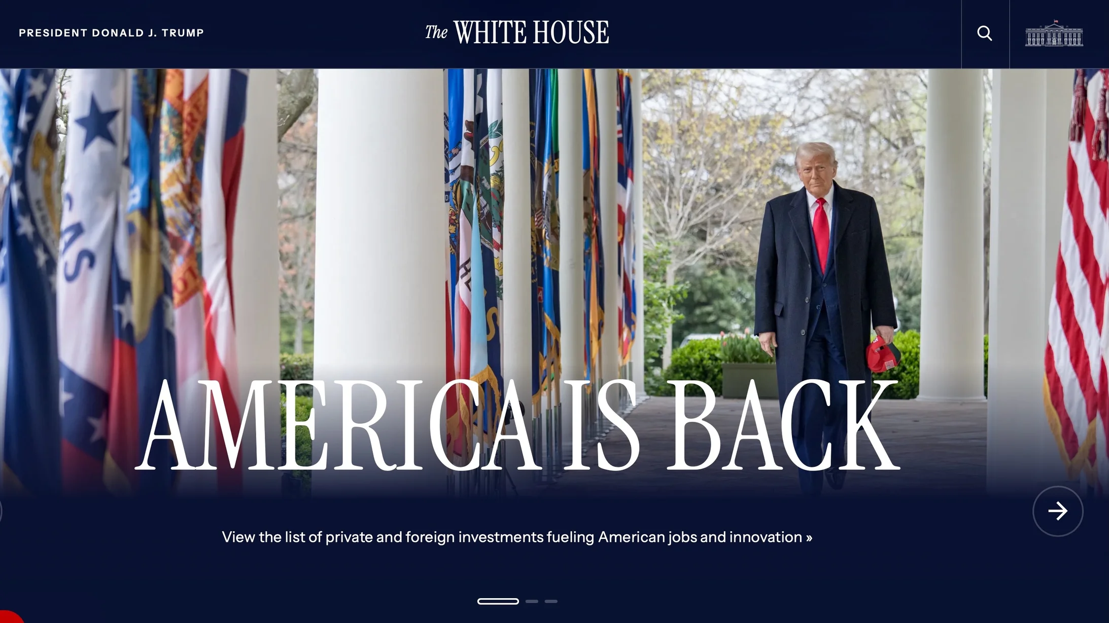 Website Weisses Haus