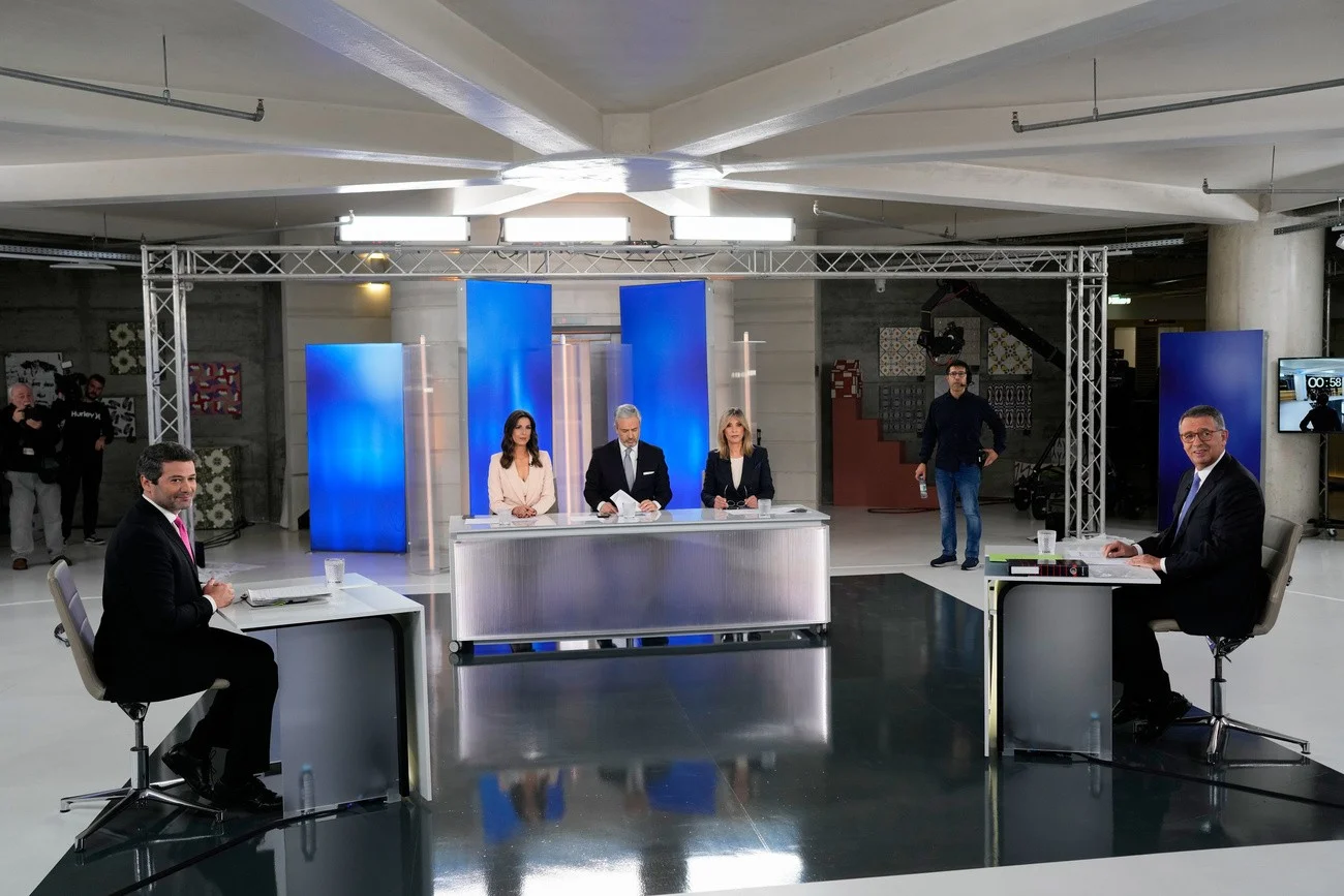 Seguro und Ventura beim Fernsehduell 