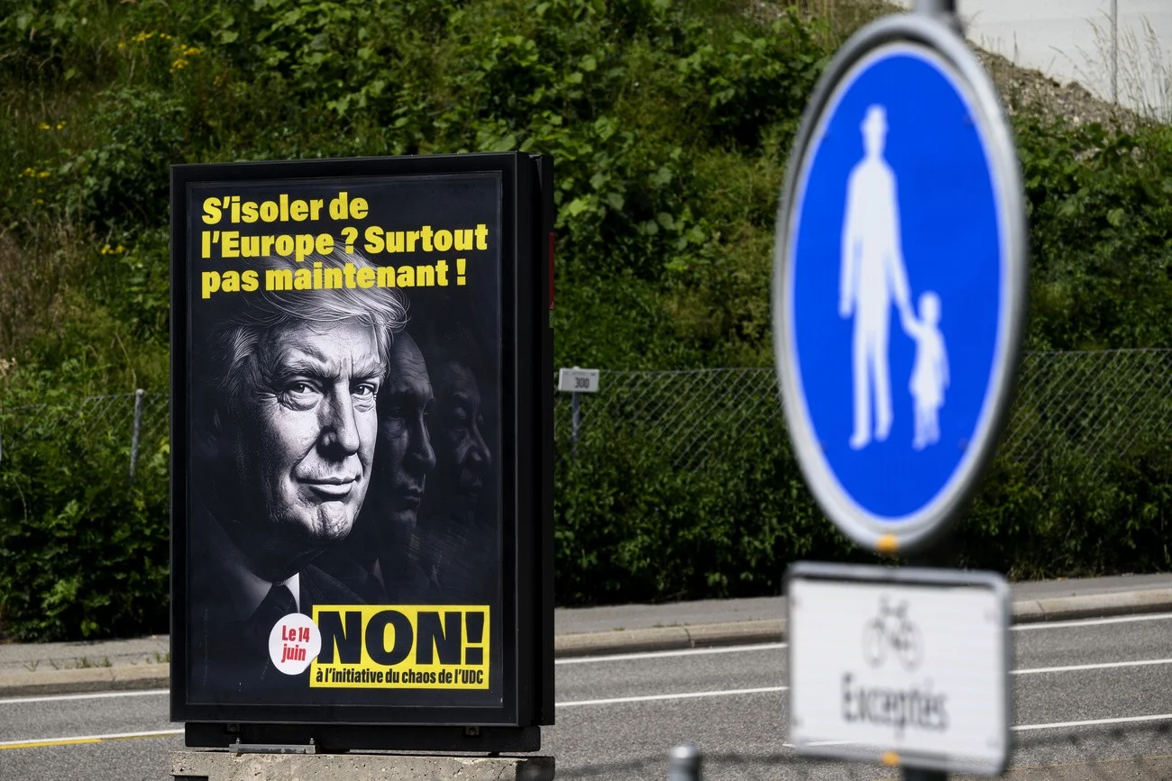 Trump, Abstimmungsplakat Schweiz 