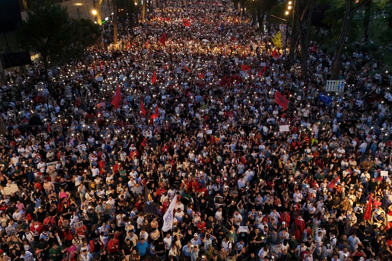 Albanien Protest
