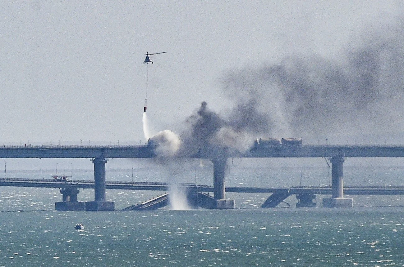Kertsch-Brücke, Explosion 