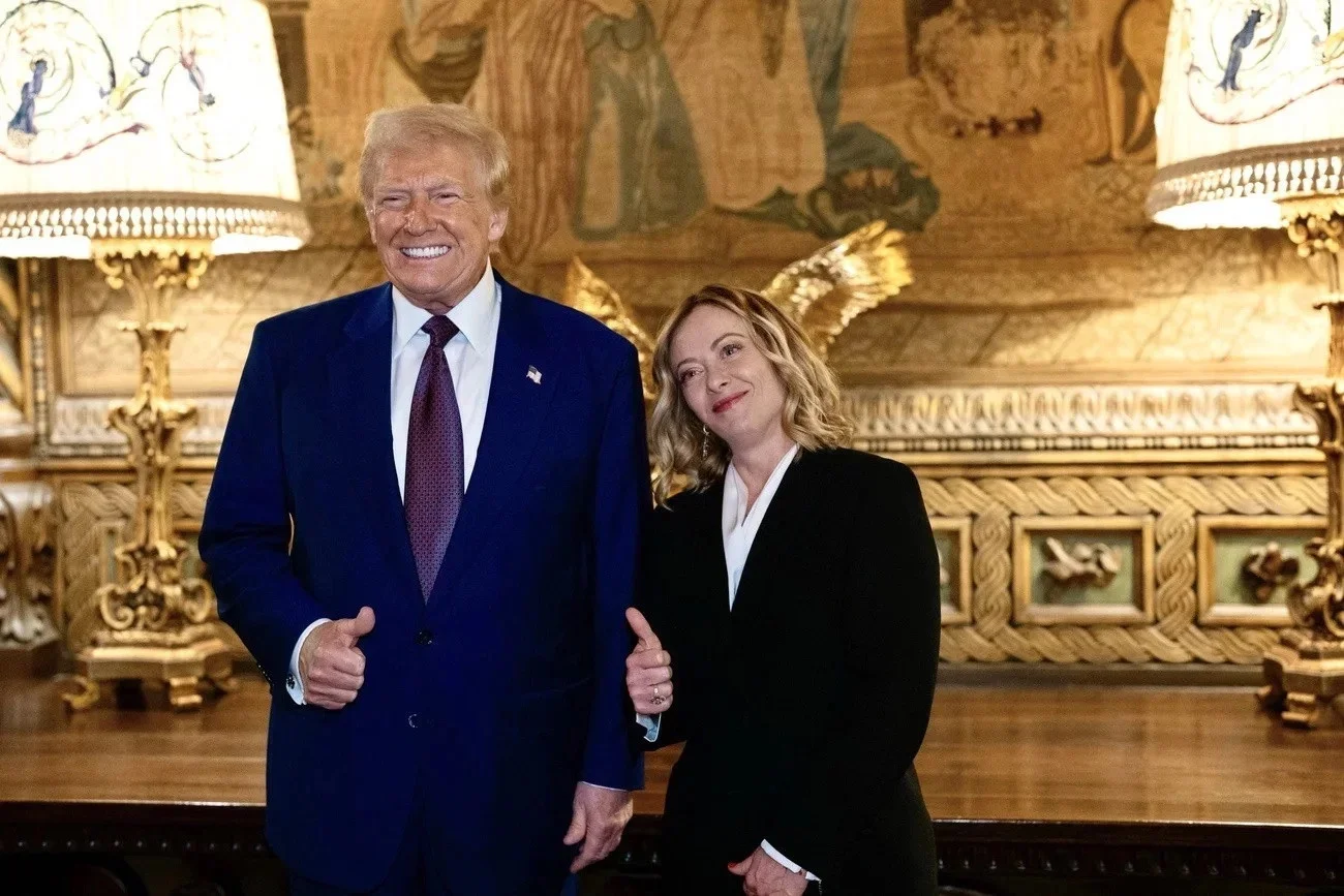 Trump, Meloni im Januar 2025