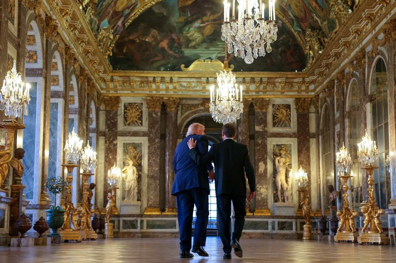 Versailles, Macron, Trump 