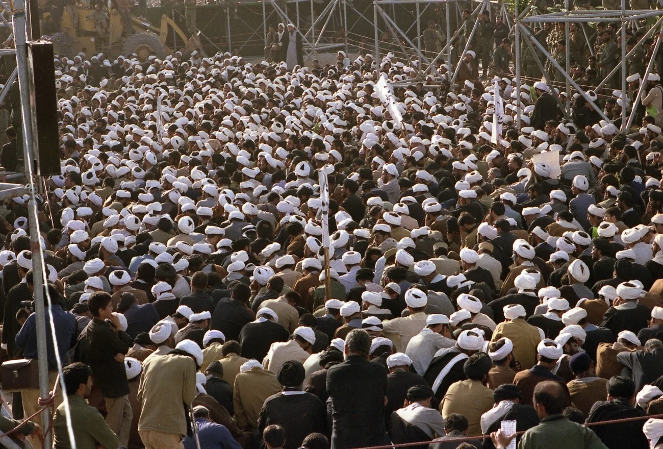 Trauerzug für Ayatollah Khomeini 1989