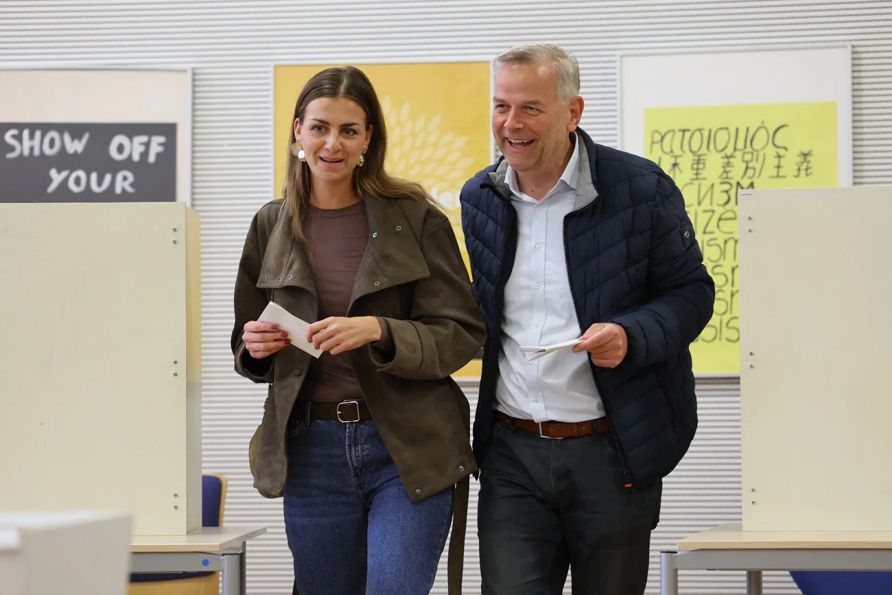 Leif-Erik Holm mit seiner Frau Wenke 