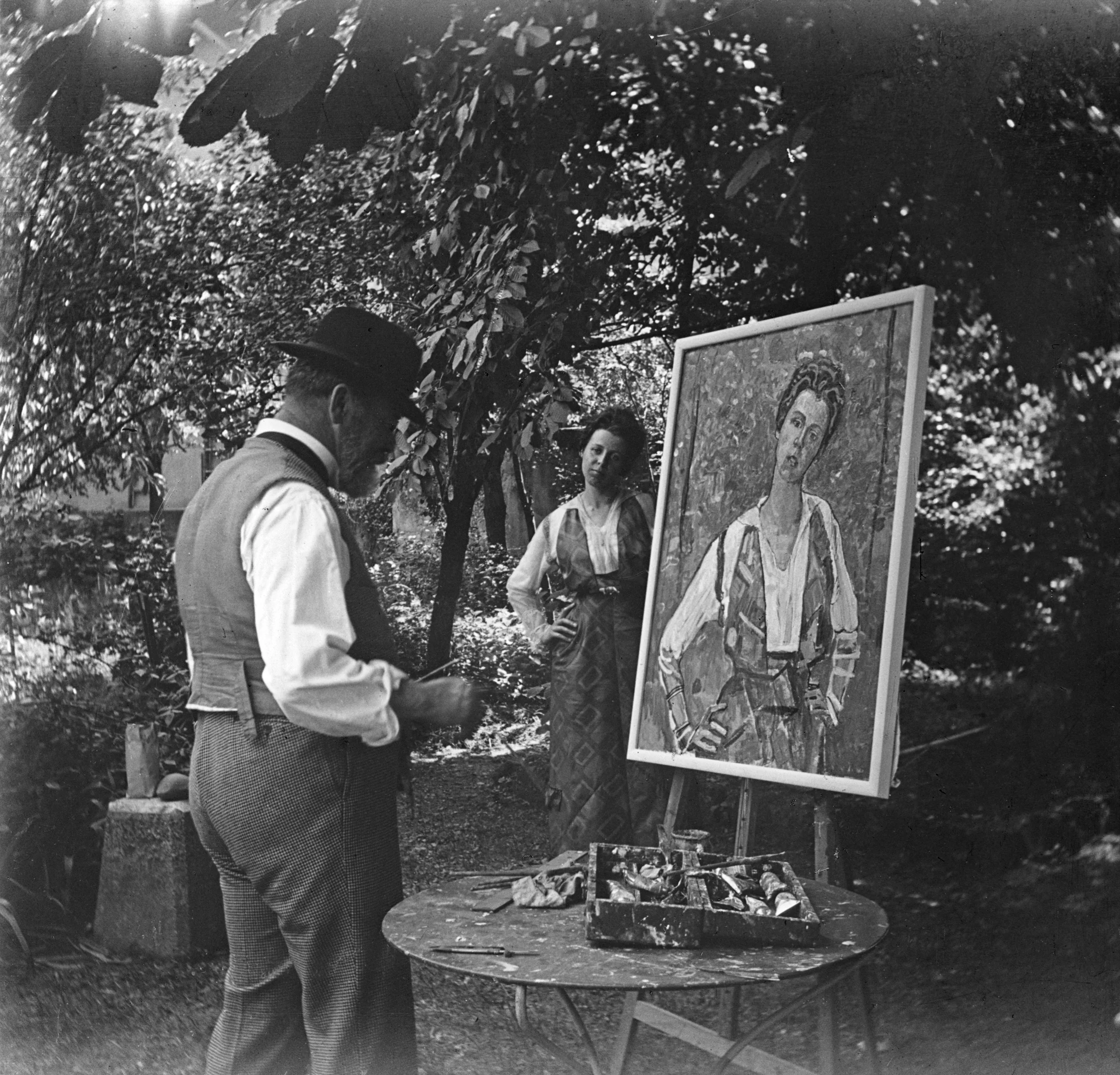 Ferdinand Hodler malt Gertrud Müller