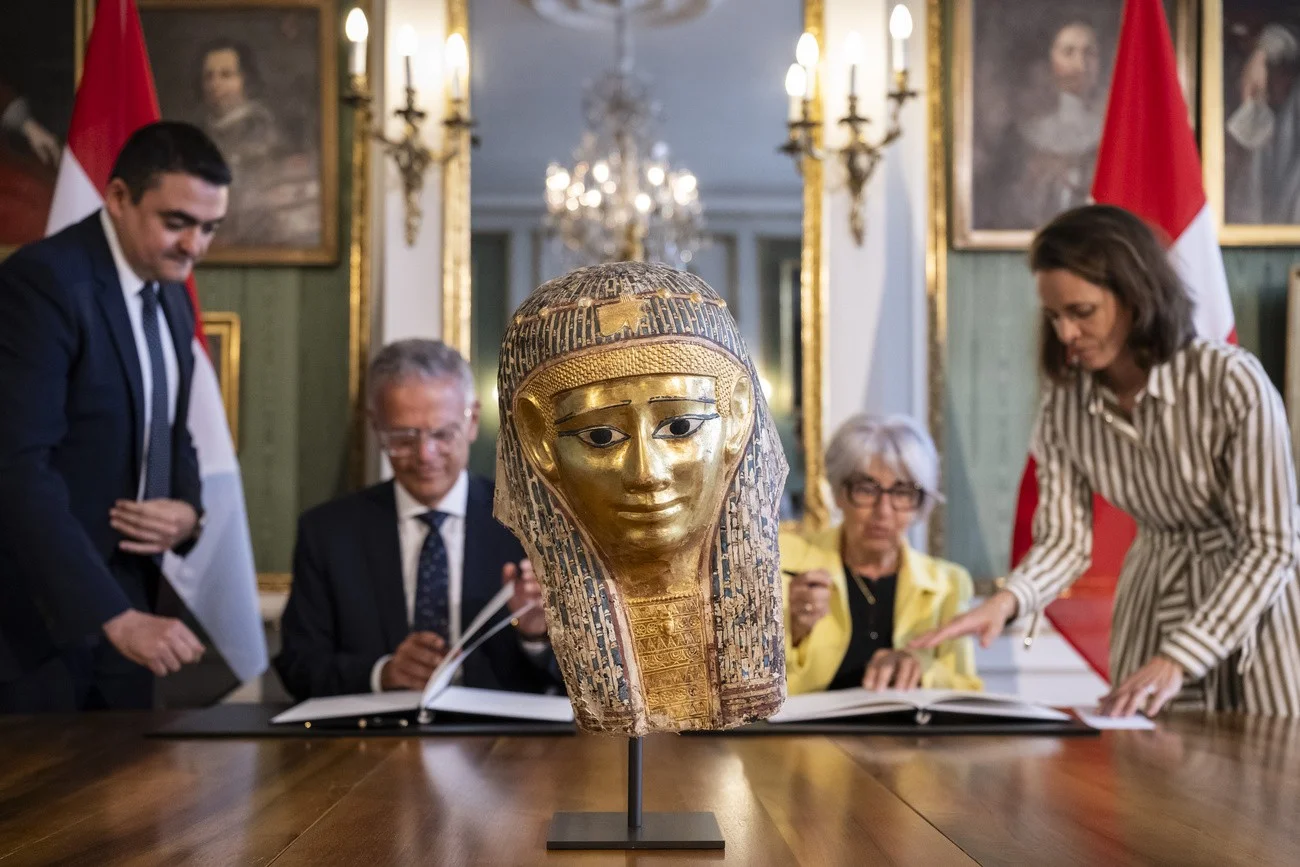 Totenmaske, Schweiz-Ägypten