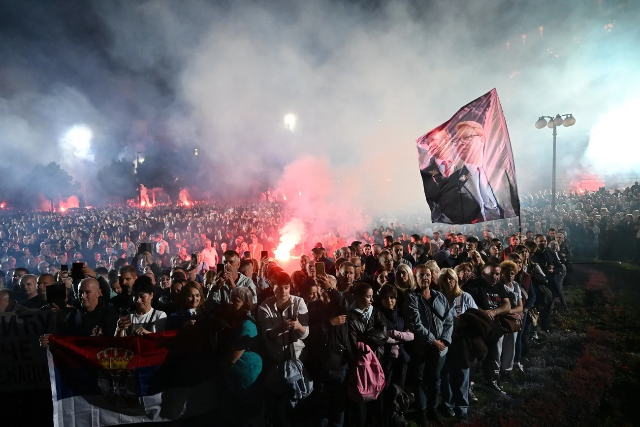 Vucic-Demo Belgrad
