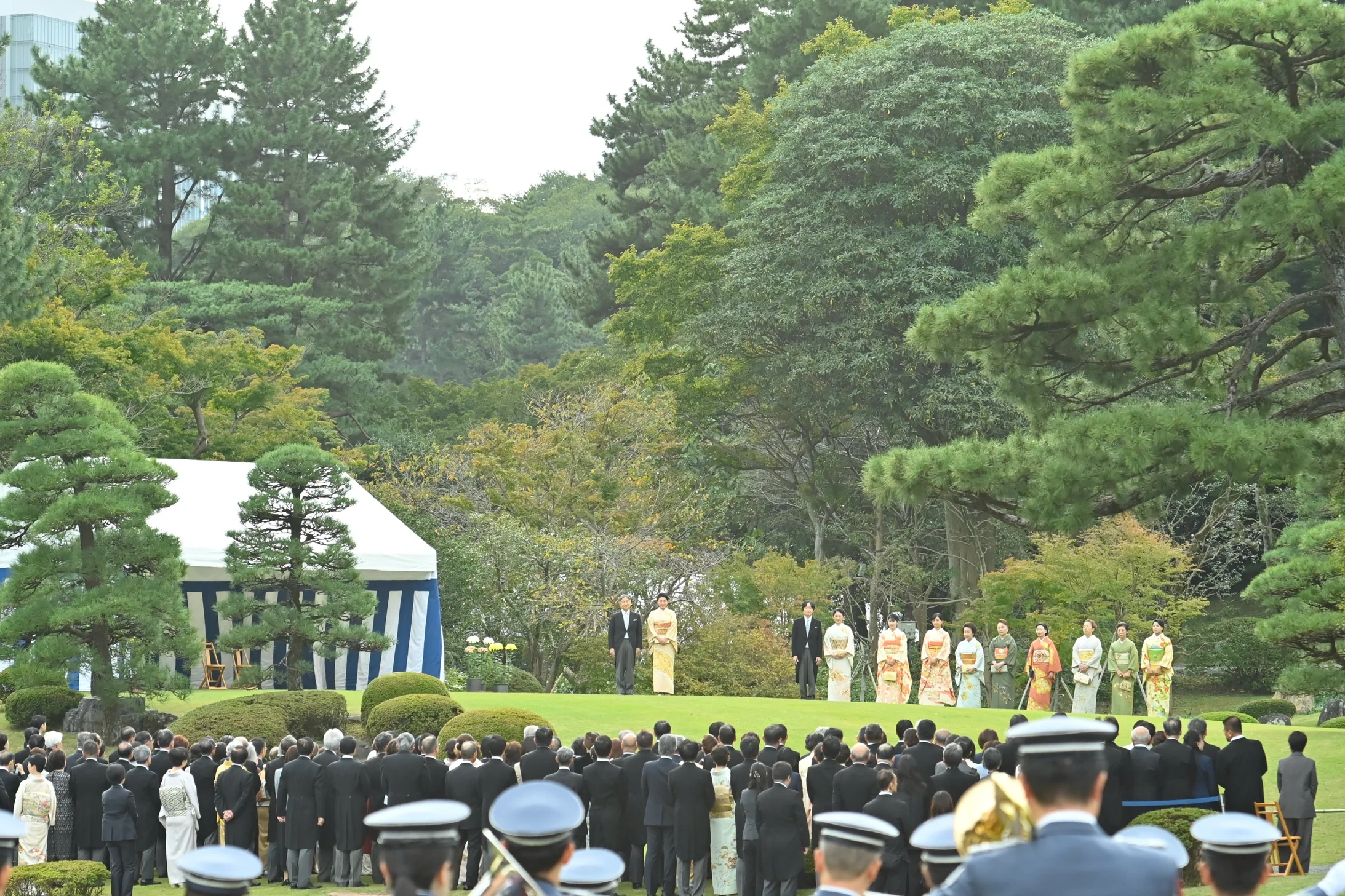 Gartenparty des japanischen Kaiserpaars