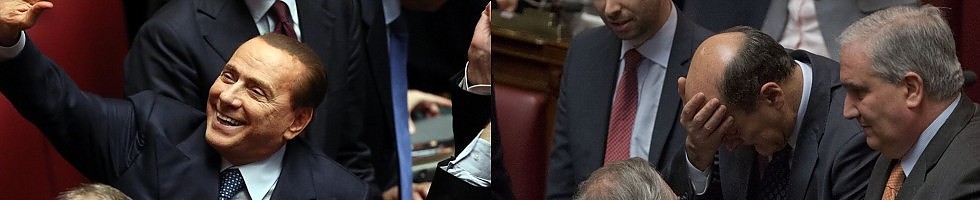 Berlusconi jubelt, Bersani ist am Ende. (dfvm)