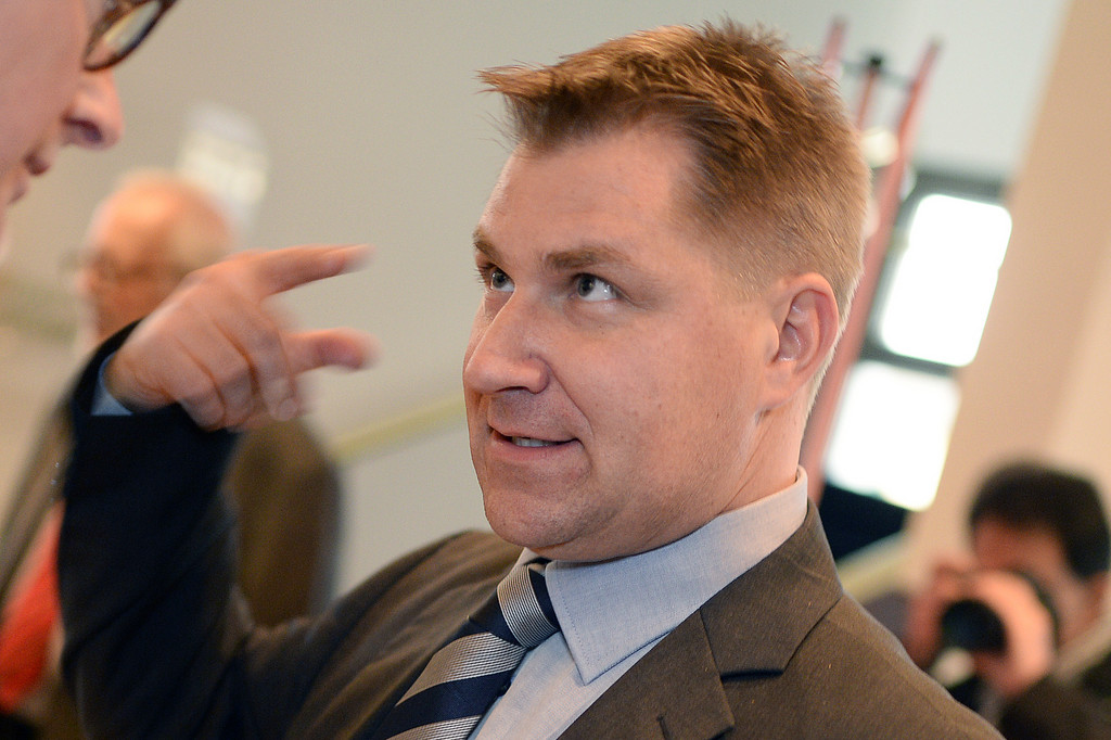 Der abtretende SVP-Parteipräsident: Das Bild zeigt Toni Brunner an der SVP-Tagung in Horn am 8. Januar 2015. (Foto: Keystone/Walter Bieri) 