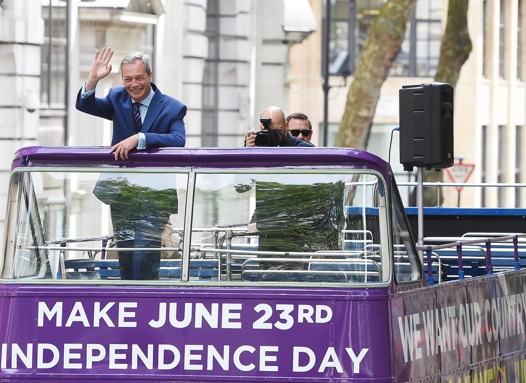 Für den Austritt gekämpft hatten die UK Independence Party UKIP von Nigel Farage (Bild) und der Londoner Bürgermeister und jetzige Aussenminister Boris Johnson. 