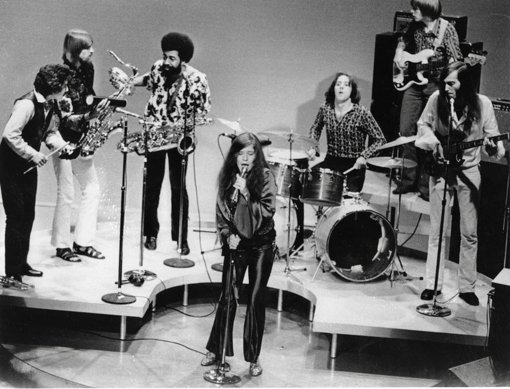 Janis Joplin 1069 mit ihrer Band „Big Brother and the Holding Company“ (Foto: Keystone/AP)