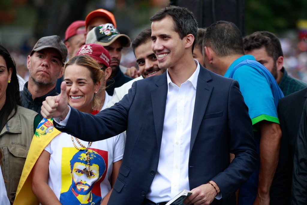 Juan Guaidó am 24. Januar in Caracas (Foto: Keystone/AP)