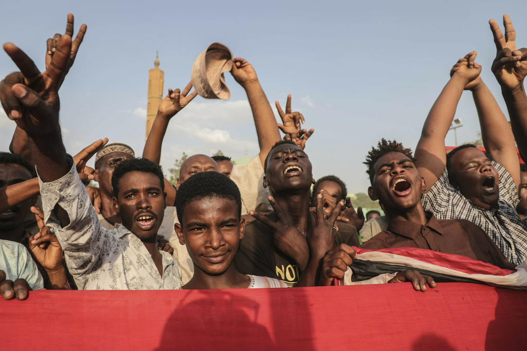 Khartum am Freitag (Foto: Keystone/AP)