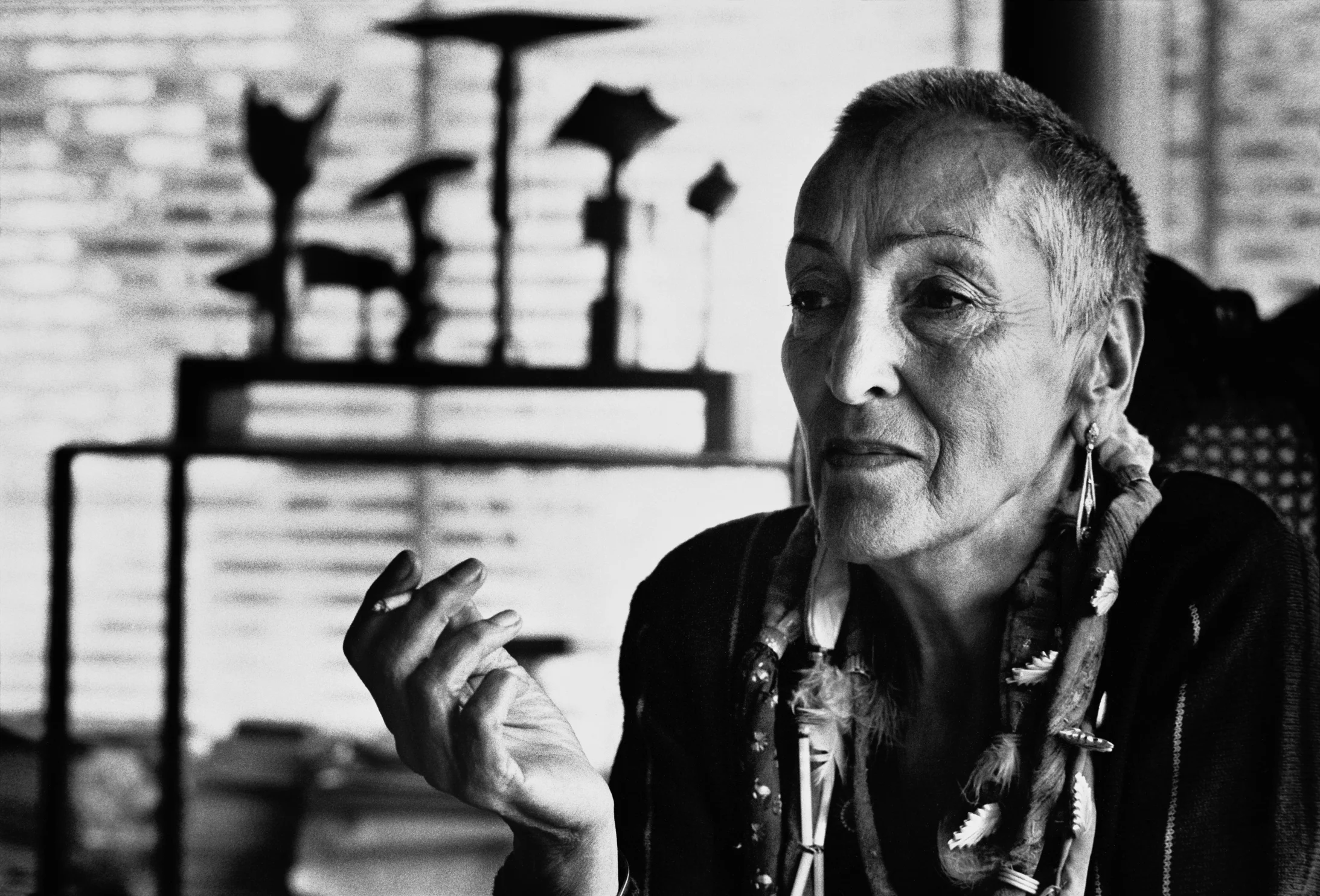 Meret Oppenheim, Künstlerin, Bern (Detail) 1982 ©Stefan Moses