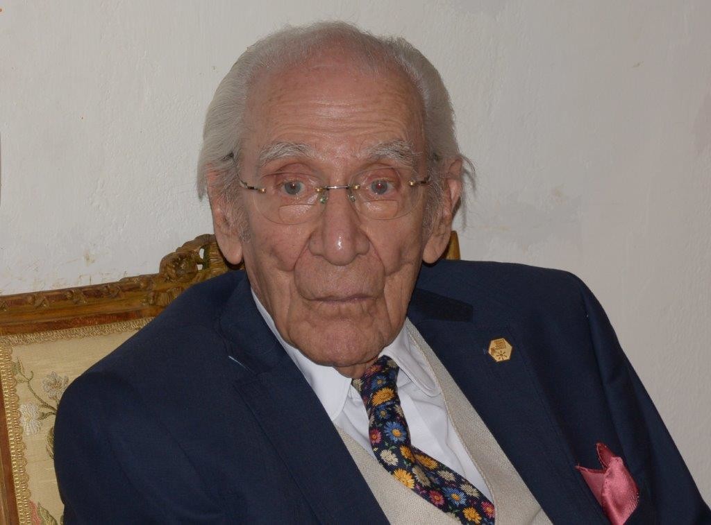 Der 104-jährige Lukas Ammann (Foto: © Journal21.ch/Heidemarie Busch)
