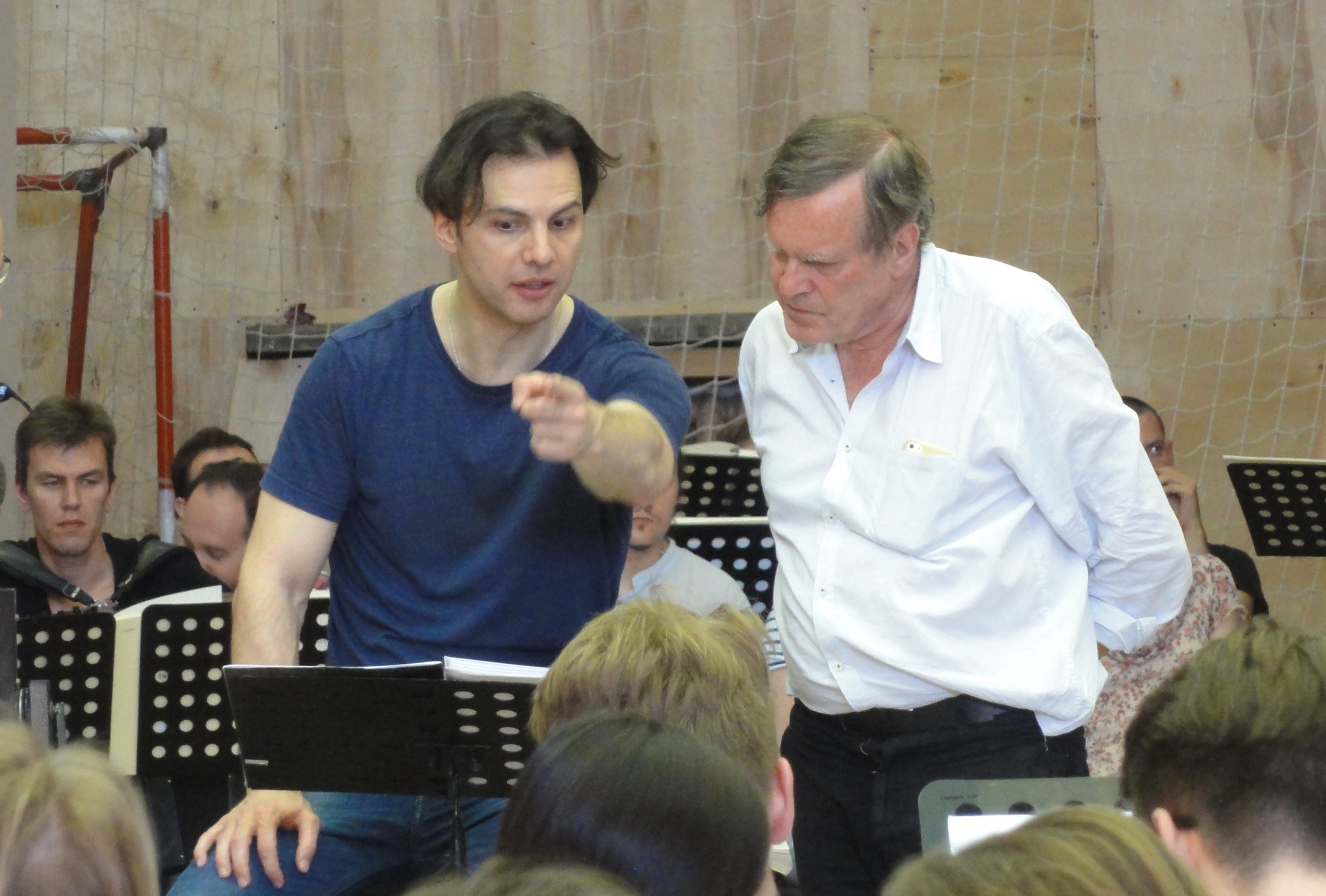 Teodor Currentzis und Komponist Philippe Hersant (rechts)  © Annette Freitag
