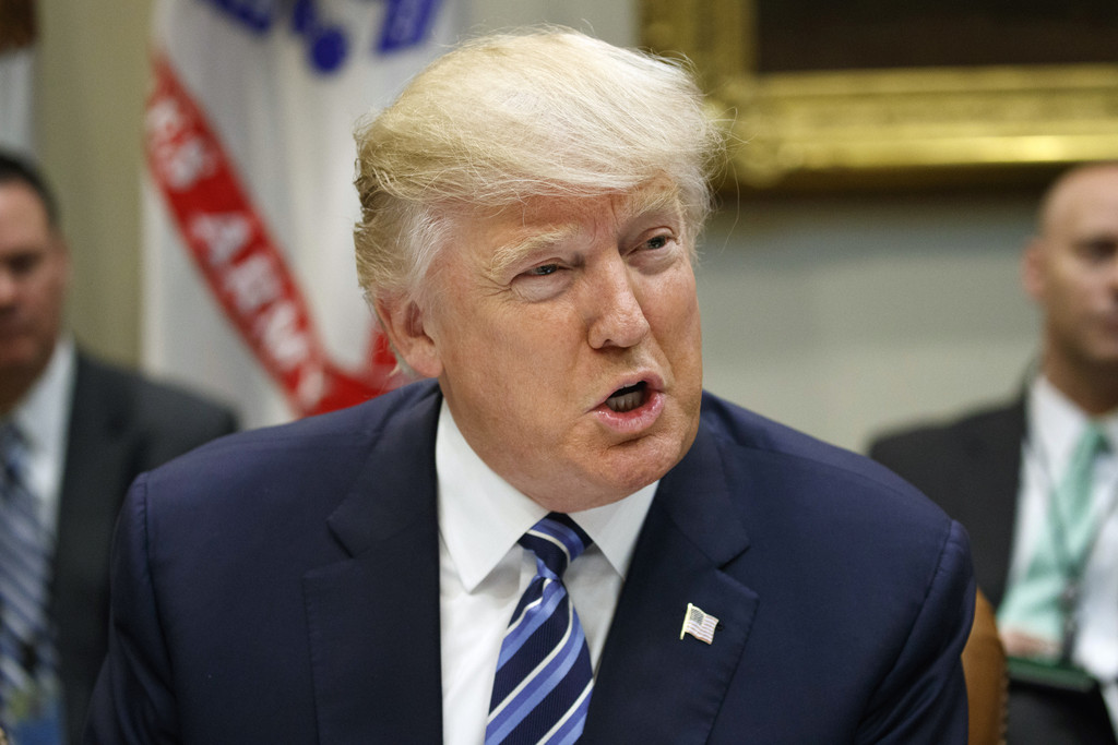 Trump am 9. Februar 2017 im Weissen Haus (Foto: Keystone/AP/Evan Vucci)
