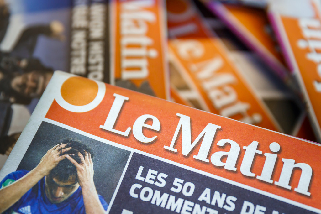 Die Westschweizer Tageszeitung "Le Matin" wird eingestellt. (Keystone, Valentin Flauraud)