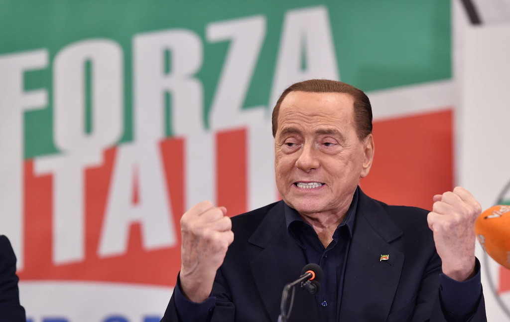 Berlusconi am 23. Mai in Turin (Foto: Keystone/EPA/Ansa/Alessandro Di Marco)