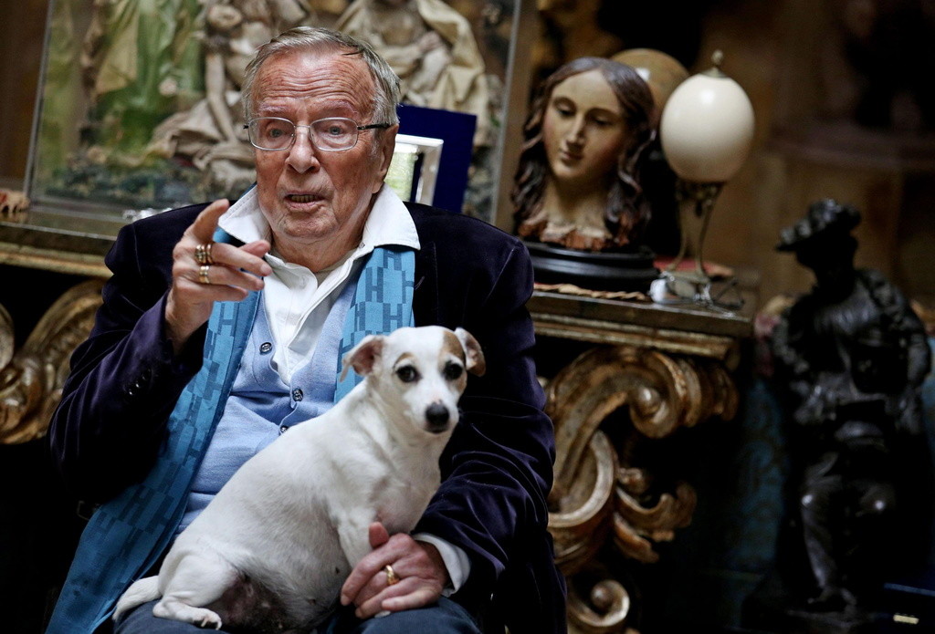 Franco Zeffirelli 2014 in seiner Wohnung in Rom (Foto: Keystone/EPA/Ansa/Alessandro di Meo)