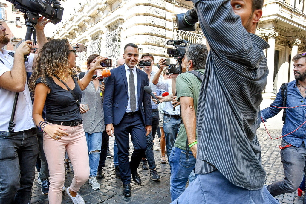 Luigi Di Maio, Chef der Fünf Sterne, am Dienstag in Rom (Foto: Keystone/EPA/Alessandro Di Meo)