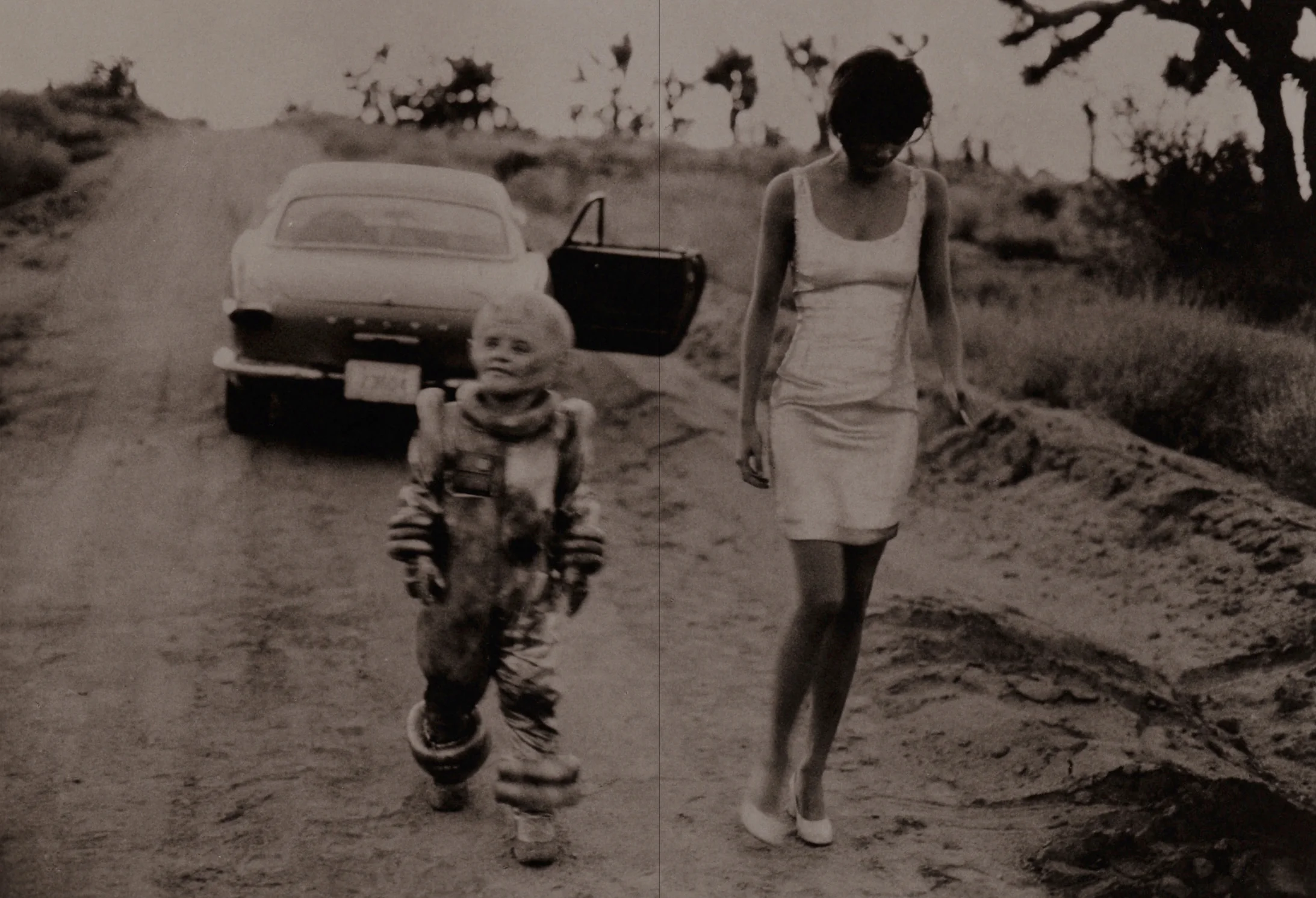 Peter Lindbergh, Helena Christensen, Italian Vogue, El Mirage, California 1990