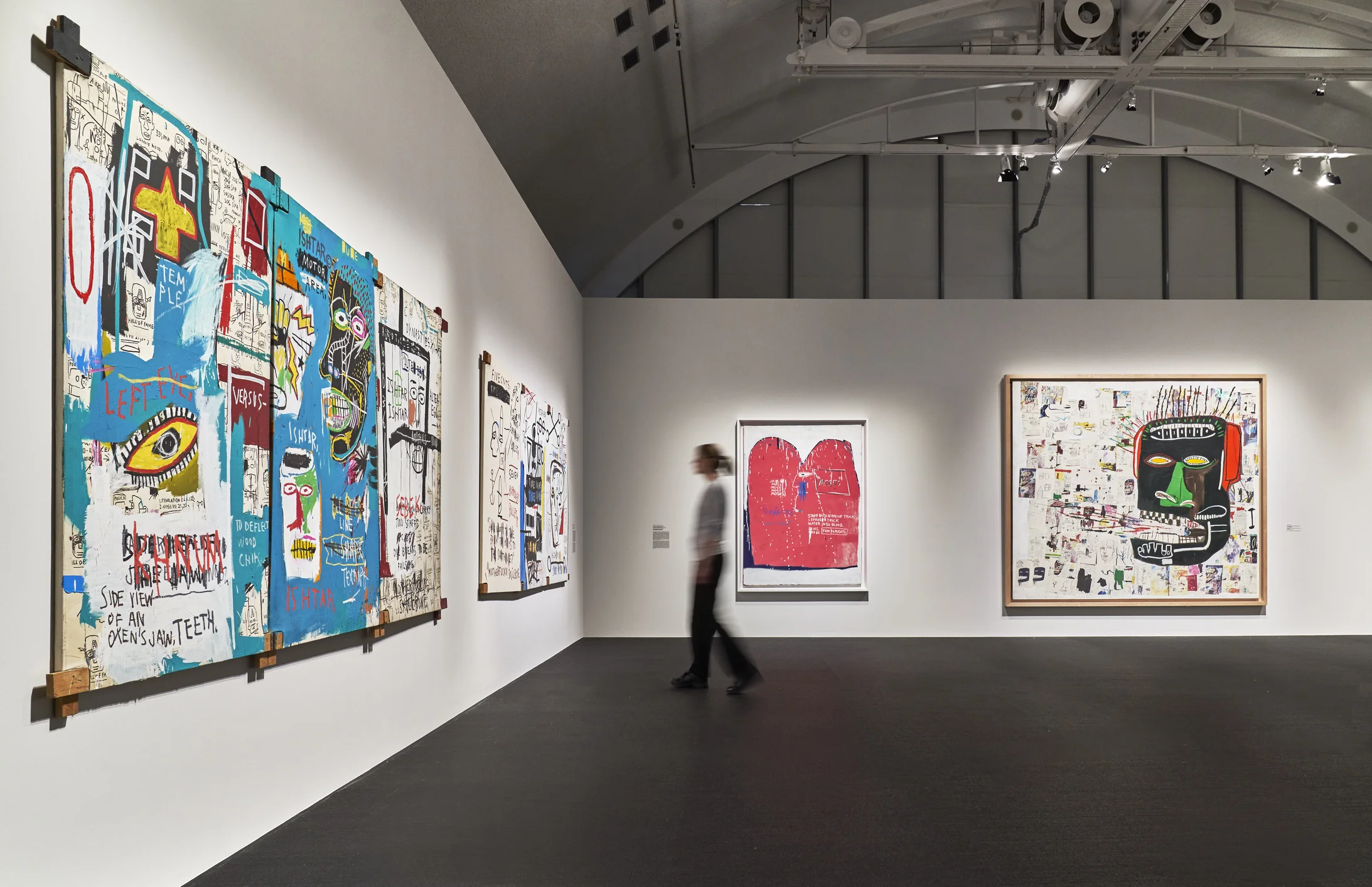 BASQUIAT. BOOM FOR REAL, Ausstellungsansicht, © Schirn Kunsthalle Frankfurt, 2018, Foto: Norbert Miguletz, Kunstwerke: © VG Bild-Kunst Bonn, 2018 & The Estate of Jean-Michel Basquiat, Licensed by Artestar, New York