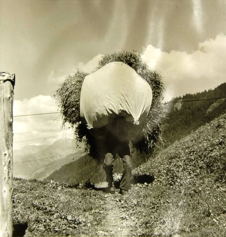 Ernst Brunner, Bauer in Silgin Lumbrein, Fotografie, 1938, Fundaziun Capauliana Chur