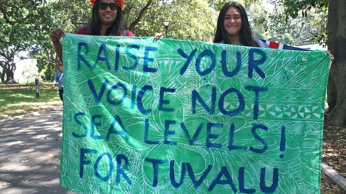 Frauen in Tuvalu fordern Taten zur Rettung ihrer Heimat.