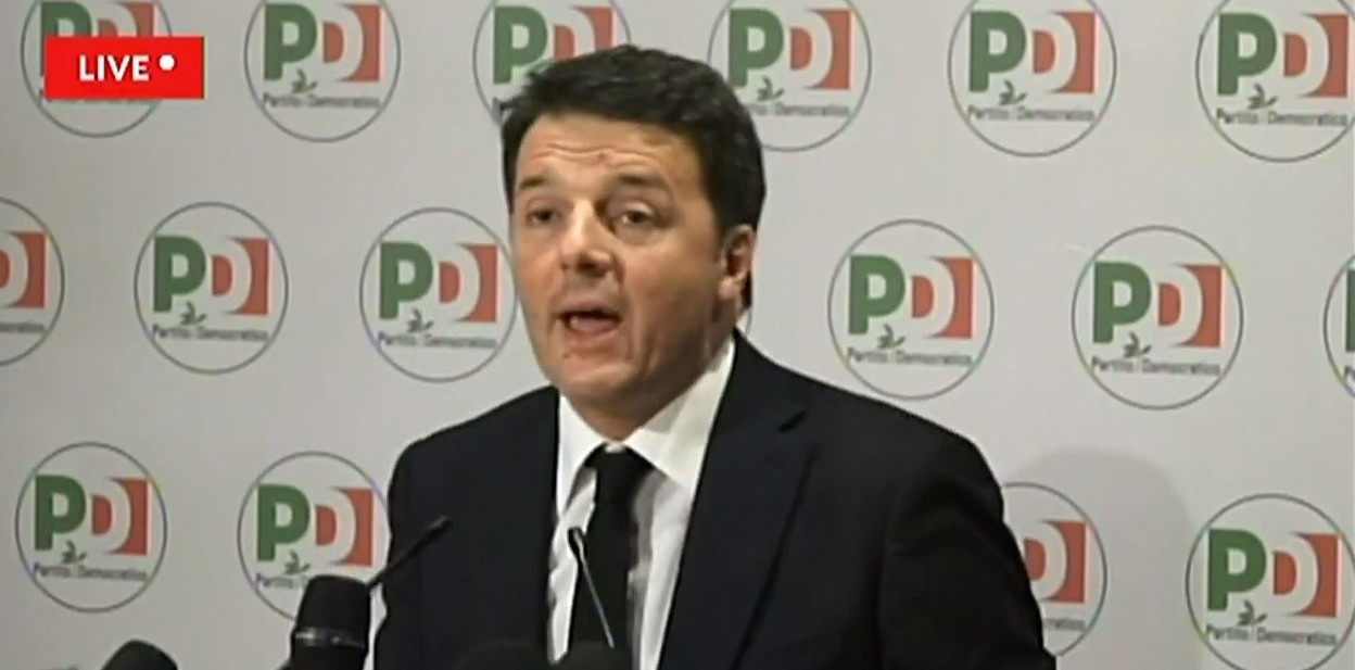 Renzi gibt seinen Rücktritt bekannt. (Foto: J21)