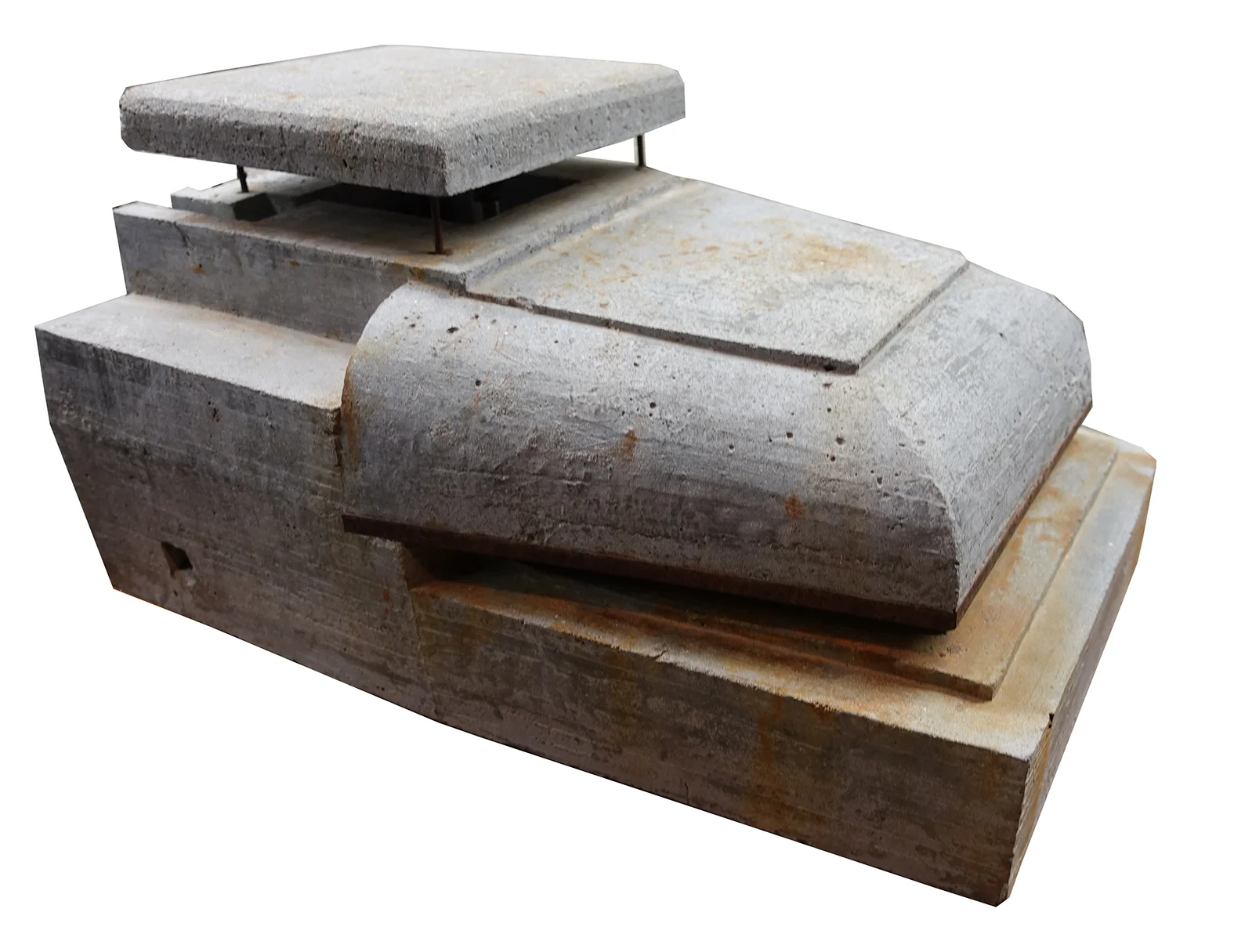 Betonmodell im Bunkermuseum Zoutelande, Holland. © Journal 21, Fabrizio Brentini