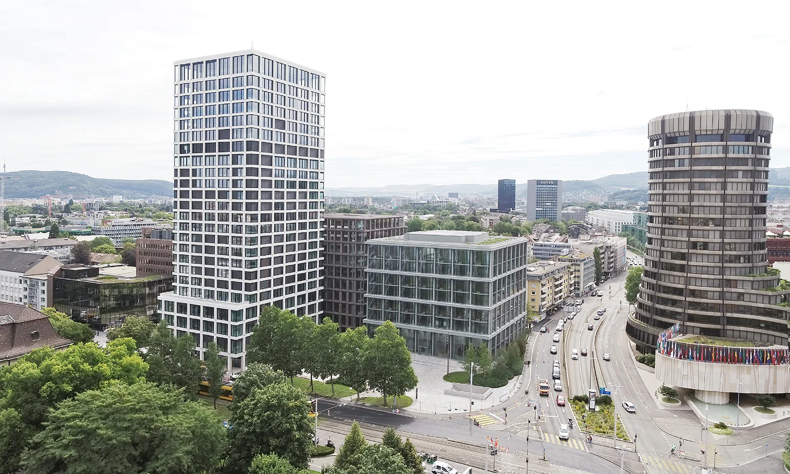 Der neue Bâloise Park beim Basler Hauptbahnhof (© Christoph Merian Verlag)