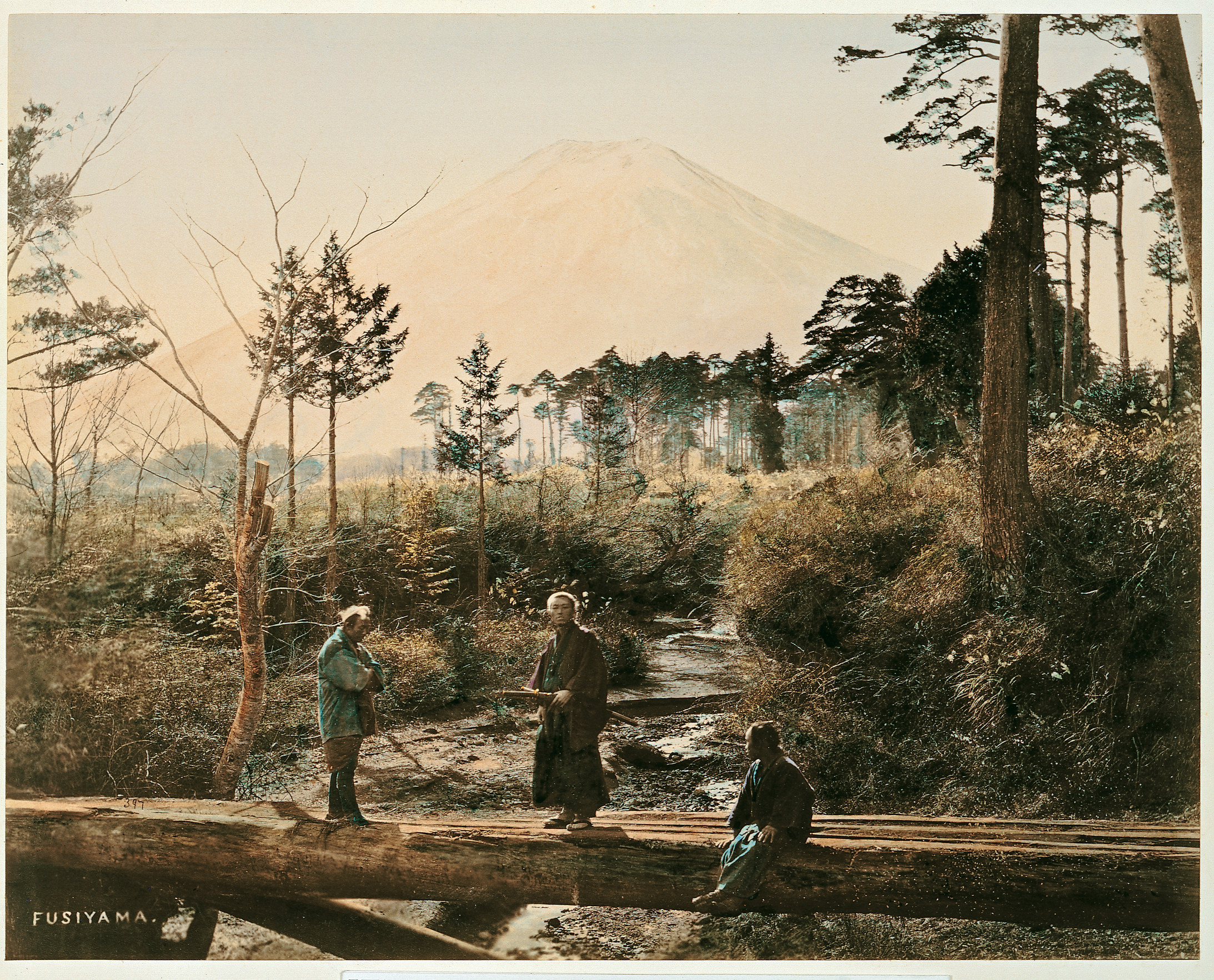 Felice Beato, Fujiyama. Zwischen 1864 und 1868
