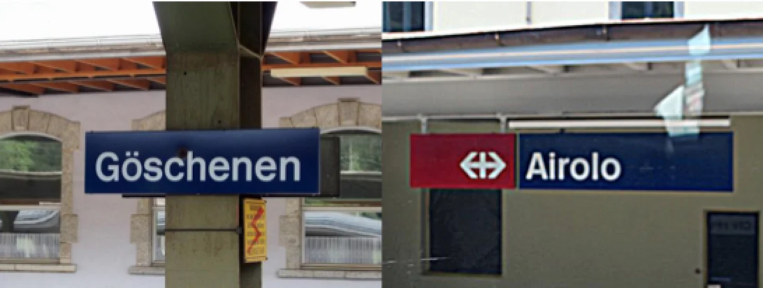 Göschenen - Airolo, die Portal-Orte des alten Tunnels (Fotos: Journal21.ch)