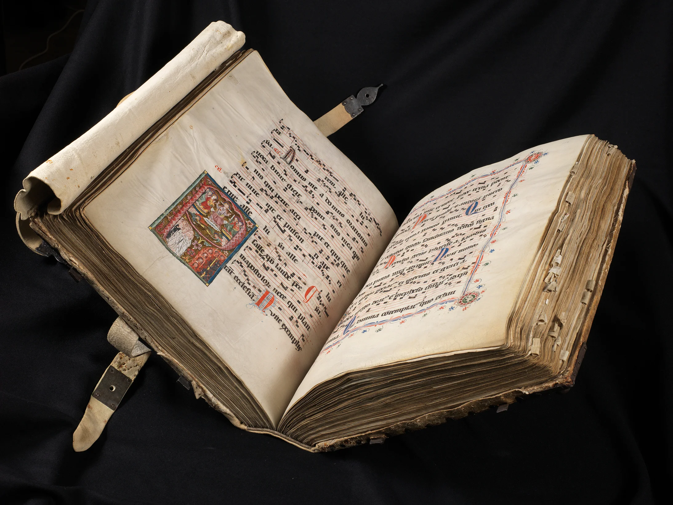 Graduale des Dominikanerinnenklosters St. Katharinental, um 1312. Handschrift auf Pergament. Gemeinsames Eigentum der Gottfried Keller-Stiftung mit dem Schweizerischen Nationalmuseum und dem Kanton Thurgau.