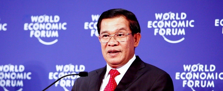 Hun Sen 2017 in Davos (Foto: Wef)