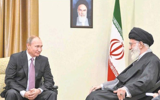 Präsident Putin mit dem iranischen Staatsoberhaupt Ali Khamenei
