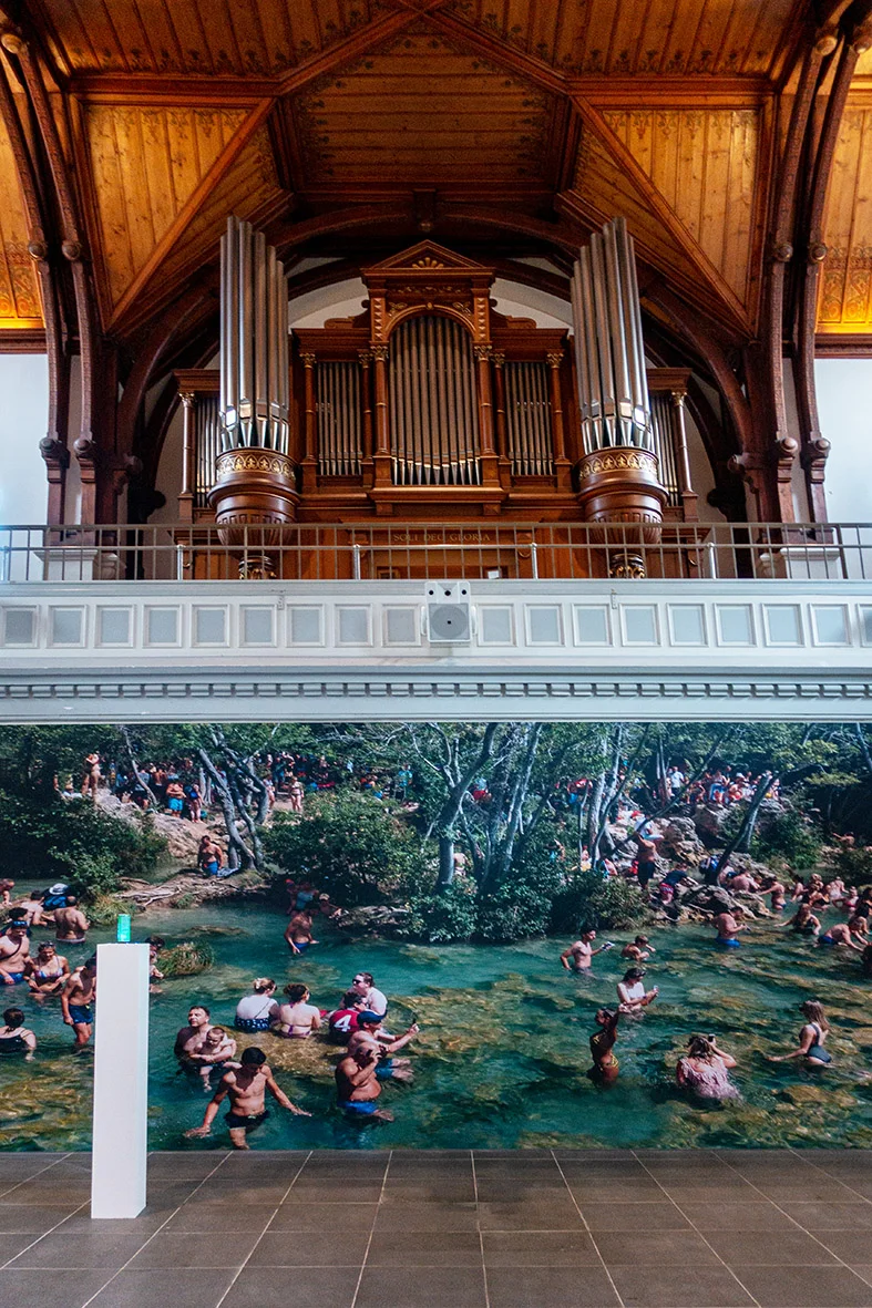 huber.huber: Energy oder Das verlorene Paradies. Installation der Johanneskirche in Zürich.